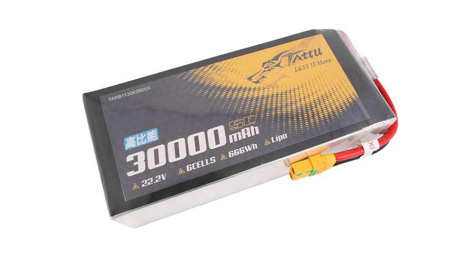 TATTU NMC811軟包30000mAh無人機電池